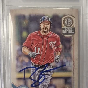 2018 TOPPS GYPSY QUEEN RYAN ZIMMERMAN #58 AUTO SIGNED CERTIFIED BECKETT CARD