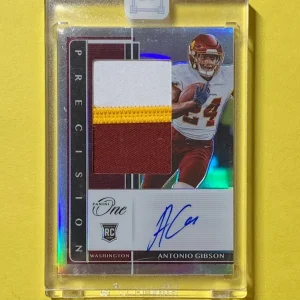 2020 PANINI ONE FOOTBALL ANTONIO GIBSON ROOKIE PATCH AUTOGRAPH /49 #327