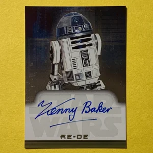 2001 TOPPS STAR WARS KENNY BAKER AUTOGRAPH "R2-D2"