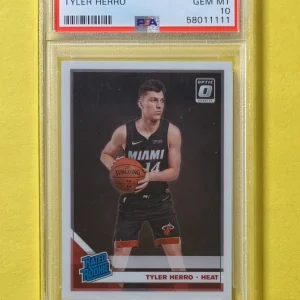 2019 PANINI DONRUSS OPTIC TYLER HERRO RATED ROOKIE PSA GEM MINT 10 #172 HEAT