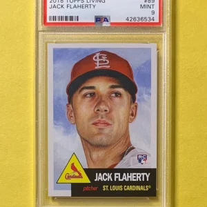 2018 TOPPS LIVING JACK FLAHERTY #89 PSA MINT 9 CARDINALS