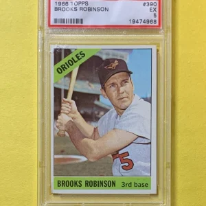 1966 TOPPS BROOKS ROBINSON #390 PSA EX 5 HOF ORIOLES