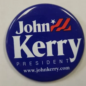 JOHN KERRY PRESIDENT BUTTON PIN