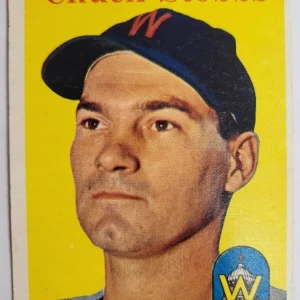1958 TOPPS CHUCK STOBBS SENATORS #239 GREAT CONDITION
