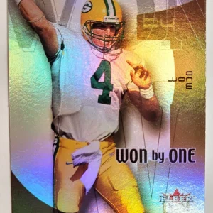 2000 FLEER ULTRA BRETT FAVRE PACKERS WON BY ONE 3 0F 10 CARD