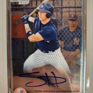 2010 BOWMAN CHROME SLADE HEATHCOTT YANKEES ROOKIE AUTO BCP95 BASEBALL CARD