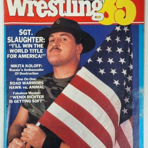 VINTAGE WRESTLING 85 MAGAZINE SGT. SLAUGHTER COVER SUMMER 1985 RARE
