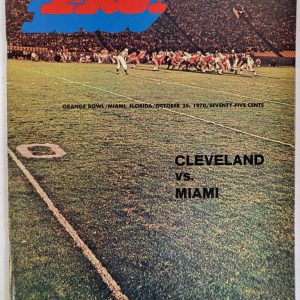 VINTAGE PRO MAGAZINE BROWNS VS DOLPHINS GREAT CONDITION 10/25/70 RARE