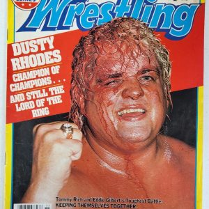 VINTAGE INSIDE WRESTLING DUSTY RHODES BLOODY COVER NOVEMBER 1984 RARE