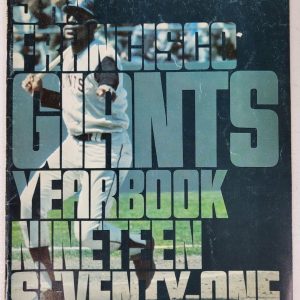 VINTAGE 1971 SAN FRANCISCO GIANTS BASEBALL YEARBOOK GREAT CONDITION