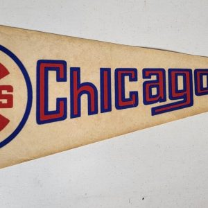 VINTAGE 70'S 80'S CHICAGO CUBS BASEBALL PENNANT FLAG RARE