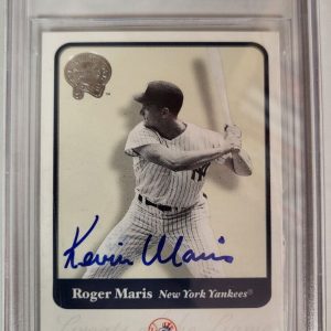 2001 FLEER GREATS OF THE GAME KEVIN MARIS YANKEES AUTO SIGNED CARD BECKETT AUTH