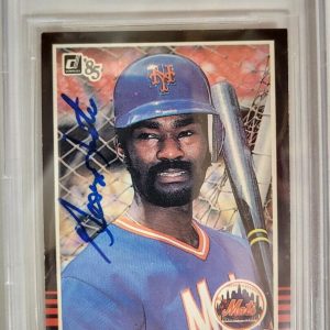 1985 DONRUSS GEORGE FOSTER METS #603 AUTO SIGNED CARD BECKETT AUTHENTIC