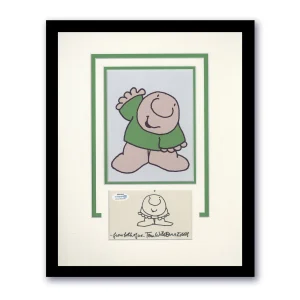 Tom Wilson "Ziggy" Cartoonist AUTOGRAPH Signed Sketch Framed 11x14 Display ACOA