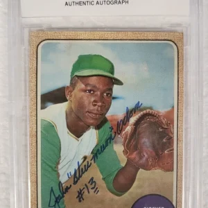 1968 TOPPS JOHN ODOM OAKLAND ATHLETICS A'S SIGNED AUTOGRAPHED AUTO #501 CARD JSA