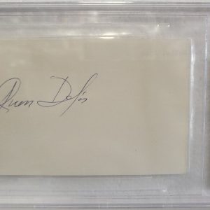 JUAN DELIS CUBA WASHINGTON SENATORS SIGNED AUTO INDEX CARD BECKETT AUTHENTIC