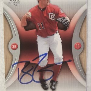 2007 SP AUTHENTIC RYAN ZIMMERMAN WASHINGTON NATIONALS SIGNED AUTO CARD #50 W/COA