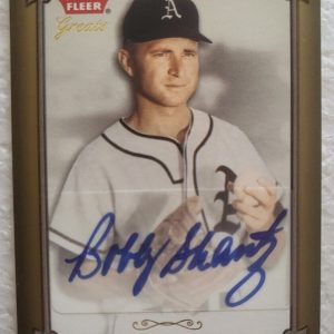 2004 FLEER GREATS BOBBY SHANTZ ATHLETICS SIGNED AUTO AUTOGRAPHED CARD #55