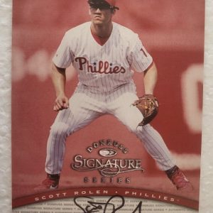 1997 DONRUSS SIGNATURE SERIES SCOTT ROLEN PHILLIES SIGNED AUTO AUTOGRAPHED CARD