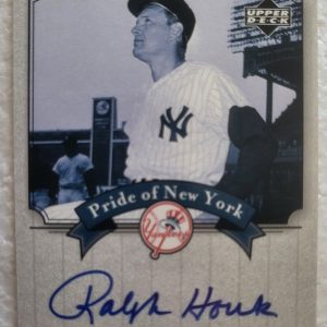 2003 UPPER DECK YANKEES SIGNATURE SERIES PRIDE OF NEW YORK RALPH HOUK CARD