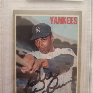 1970 TOPPS BILL ROBINSON NEW YORK YANKEES SIGNED AUTOGRAPHED #23 CARD BECKETT