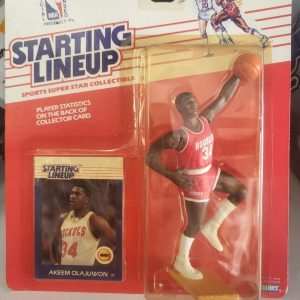 1988 STARTING LINEUP AKEEM OLAJUWON HOUSTON ROCKETS FIGURE ORIGINAL BOX RARE