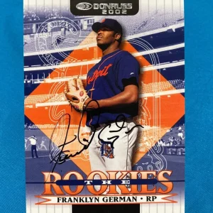 2002 DONRUSS FRANKLYN GERMAN DETROIT TIGERS RC SIGNED AUTO CARD #42 W/COA
