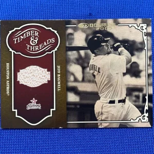2004 DONRUSS TIMBER & THREADS JEFF BAGWELL GAME USED BAT RELIC CARD #TT-18