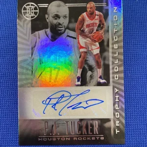 2019-20 PANINI ILLUSIONS P.J. TUCKER ROCKETS TROPHY COLLECTION AUTO SIGNED CARD
