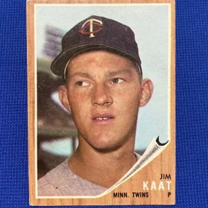 1962 TOPPS JIM KAAT MINNESOTA TWINS #21 CARD VINTAGE