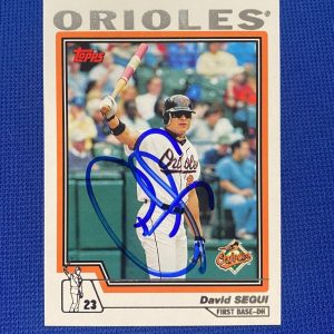 2003 TOPPS DAVID SEGUI BALTIMORE ORIOLES SIGNED AUTOGRAPHED CARD #16 W/COA