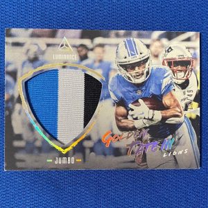 2018 PANINI LUMINANCE GOLDEN TATE III LIONS JUMBO JERSEY RELIC CARD #15 /49