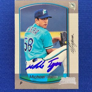 2000 BOWMAN MICHAEL TEJERA FL MARLINS SIGNED AUTOGRAPHED AUTO CARD #398 W/COA
