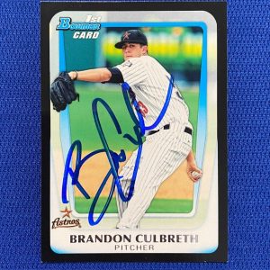 2011 BOWMAN DP BRANDON CULBRETH ASTROS SIGNED AUTO AUTOGRAPH #BDPP64 CARD #W/COA