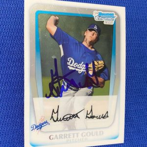 2011 BOWMAN CHROME DRAFT GARRET GOULD DODGERS SIGNED AUTO #BCP167 CARD #W/COA
