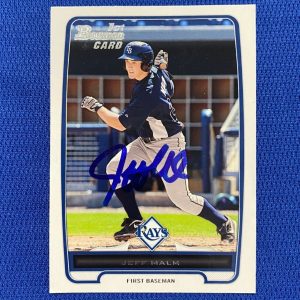 2012 BOWMAN JEFF MALM TAMPA BAY RAYS AUTO SIGNED RC CARD #BP68 W/COA