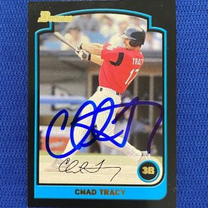 2003 BOWMAN DP CHAD TRACY ARIZONA DIAMONDBACKS SIGNED AUTO CARD #BDP161 W/COA