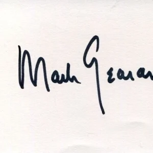 Mark Gearan White House Deputy Chief of Staff Peace Corps Direc Signed Autograph