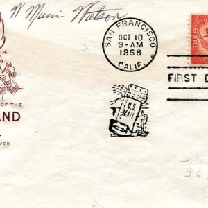 W. Marvin Watson Postmaster General White House Chief Staff Signed Autograph FDC