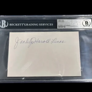 Jacklyn Jack Lucas USMC Medal Of Honor MOH Iwo Jima Signed Autograph Beckett BAS