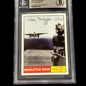 Tom Griffin Doolittle Raid Signed Autograph Topps Heritage Heroes Beckett BAS