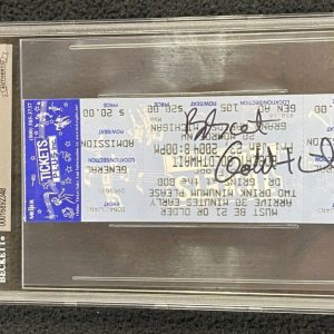 Bobcat Goldthwait Signed Concert Ticket Beckett Certified God Bless America