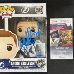 Andrei Vasilevskiy Signed Tampa Bay Lightning Funko Pop Figure JSA COA
