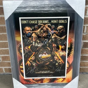 2020 AEW Full Gear Multi Signed Framed Event Card 12X18 Poster Photo JSA COA LOA