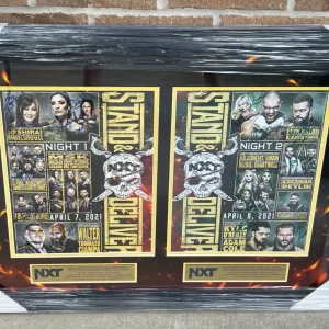 2021 WWE NXT Stand & Deliver Entire Card Multi-Signed Framed Showcase JSA COA