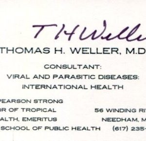 Thomas Huckle Weller Nobel Prize Medicine Virologist Polio Signed Autograph Biz