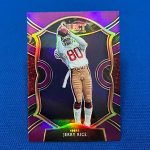 2020 PANINI SELECT JERRY RICE SF 49ERS PURPLE PRIZM CONCOURSE 45/75