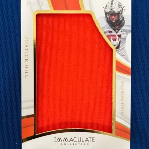 2019 IMMACULATE JUSTICE HILL OSU JUMBO JERSEY CARD /99 #21