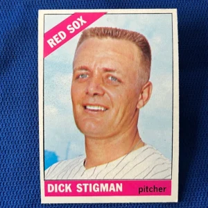 VINTAGE 1966 TOPPS DICK STIGMAN BOSTON RED SOX CARD #512