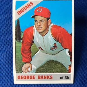VINTAGE 1966 TOPPS GEORGE BANKS CLEVELAND INDIANS CARD #488
